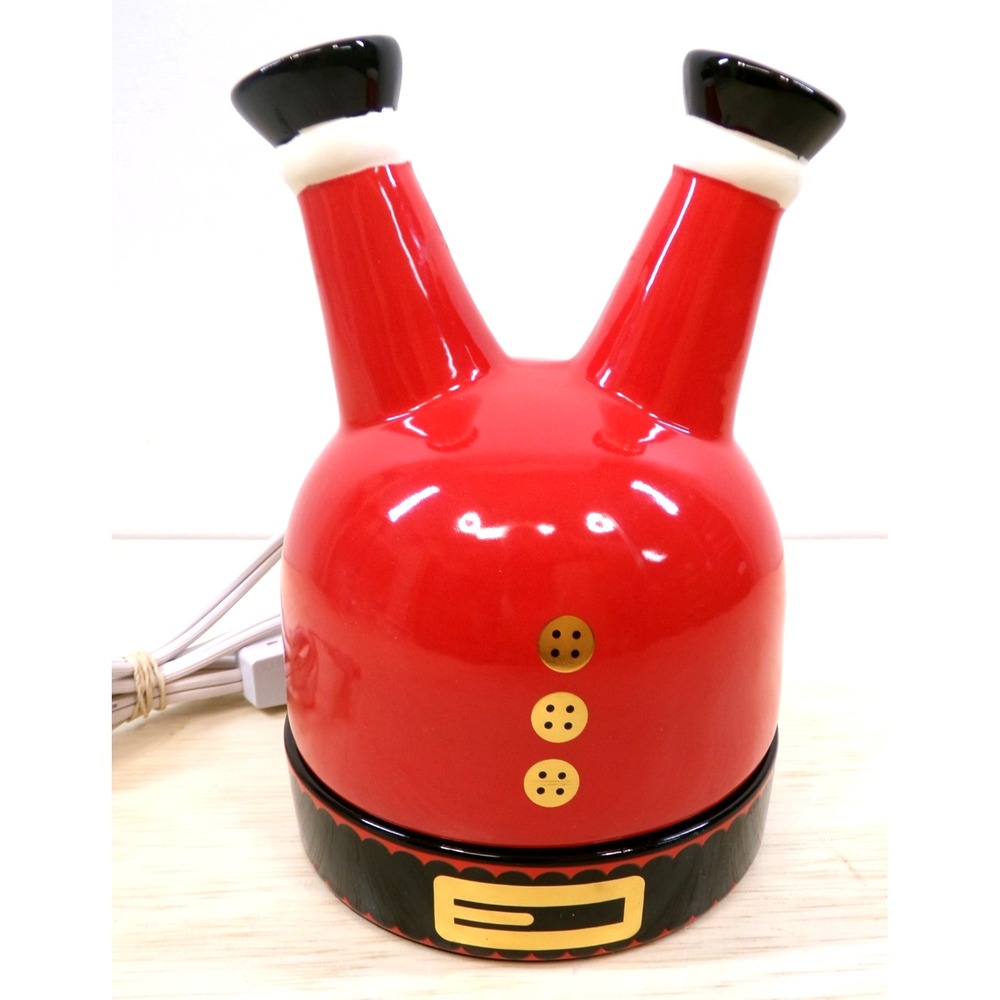 Packed Party Illumiscents Electric Candle Wax Warmer 7 in Tall Upside Down Santa